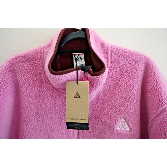 Nike FV8653-632 Men's Sz XL Pink/Burgundy ACG Therma-FIT Windproof Jacket - Picture 4 of 16